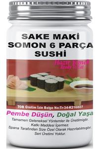 SPANA Sake Maki Somon 6 Parça Sushi Ev Yapımı Katkısız 330gr