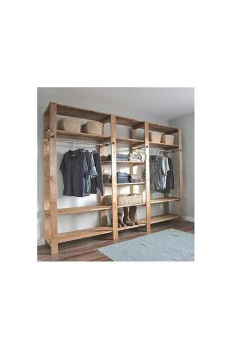 GEYİK MOBİLYA Açık Raf Gardırop