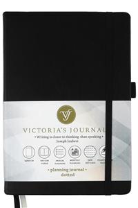 Victoria's Journals Venzi Classic Defter 14x20 cm Noktalı Siyah