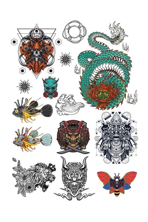 New Obsessions Ejderha Geçici Dövme