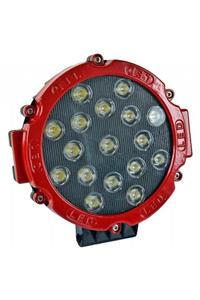 EMAMFK Off Road 51 Watt 17 Led Sis Lambası Güçlü Işık Kırmızı Gövde