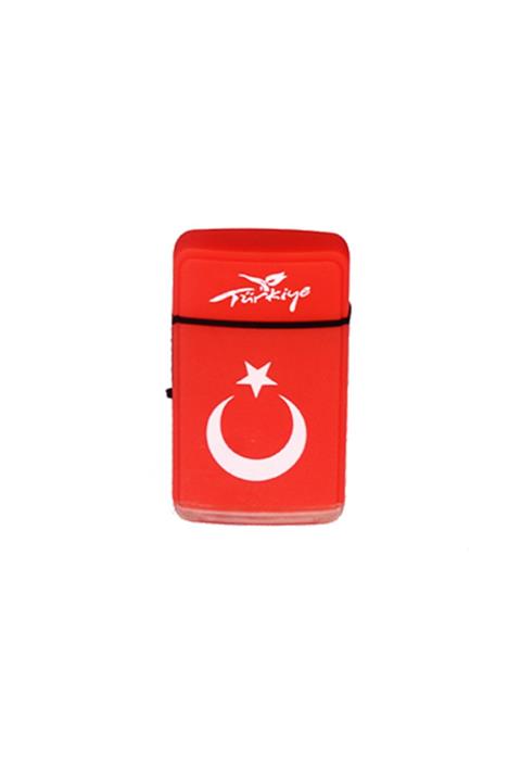 Hunter çakmak Bayrak Desenli Çift Pürmüz Gazlı Çakmak