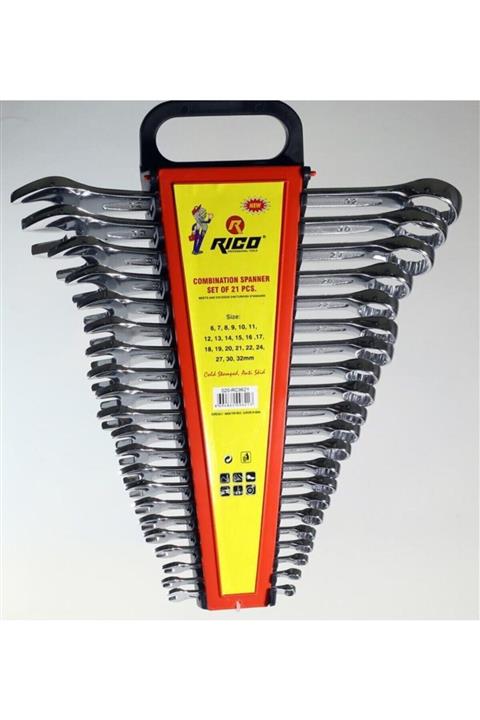 Rico 020-rc9621 Ekstra Kombine Anahtar Seti Takımı 21 Parça