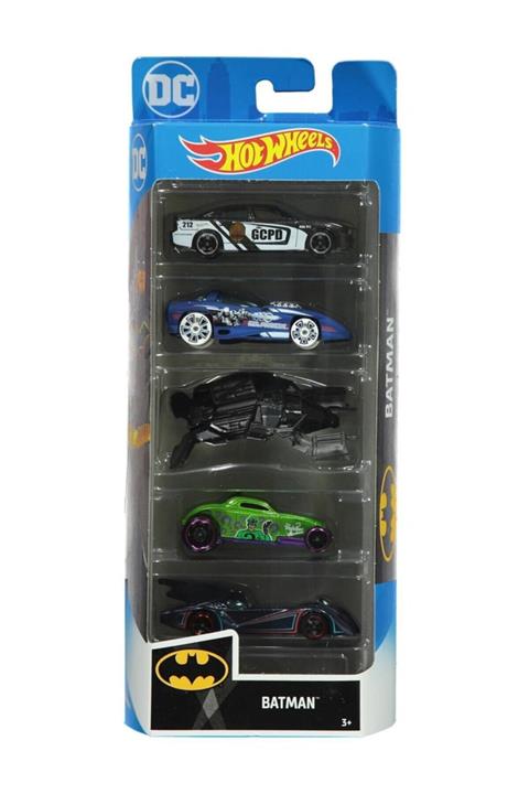 Hotwhells Batman Joker Hot Wheels 5 Li Metal Orjinal Lisanslı Araba