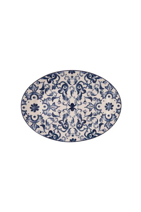 Karaca Mare Çiçek 25,4 Cm Kayık Tabak