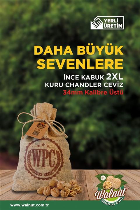 WPC Walnut 2xl Ince Kabuk  Ceviz - 10 Kg