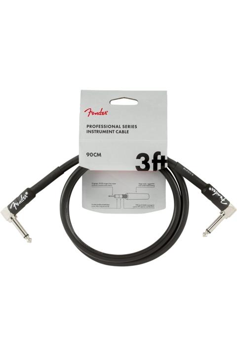 FENDER Professional Instrument Cables Angle/angle 3 Black Kablo 90 Cm