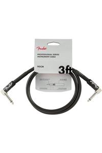 FENDER Professional Instrument Cables Angle/angle 3 Black Kablo 90 Cm