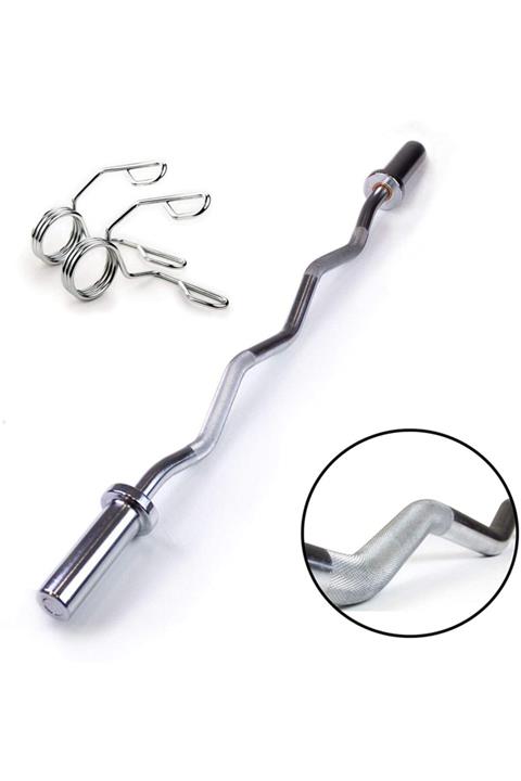 JIMX 120 Cm Olimpik Z-bar Krom Kaplı Full Çelik (28mm)