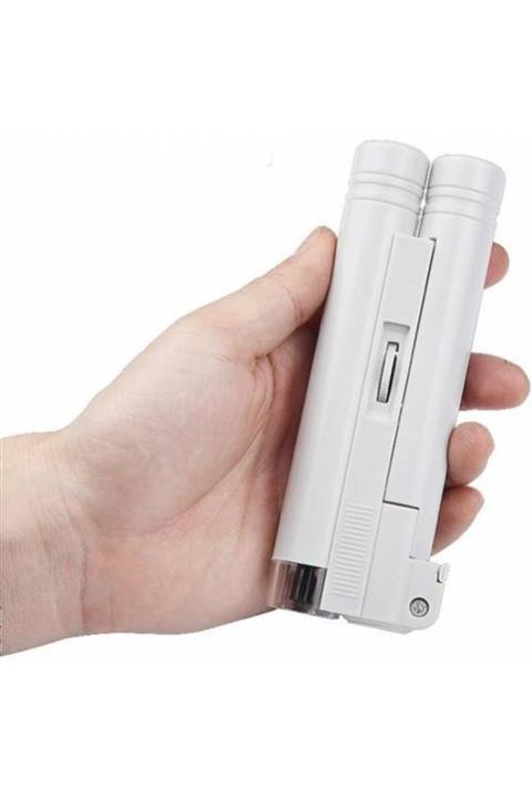 yakpen Mini El Mikroskopu Lup Mercek Işıklı Mikroskop