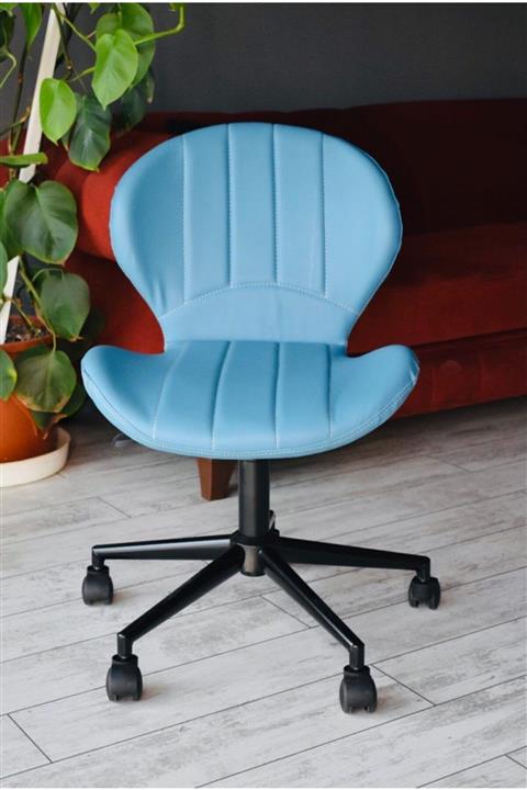 DUYGU MOBİLYA Mavi Çalışma Koltuğu