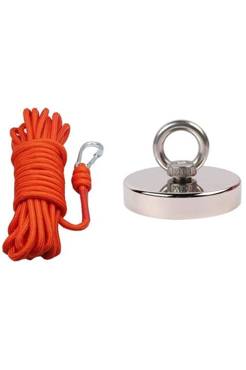 Dünya Magnet Magnet Fishing Halatlı Neodyum Pot Mıknatıs Seti, 60mm Çapında Kancalı Mıknatıs Balıkçılığı