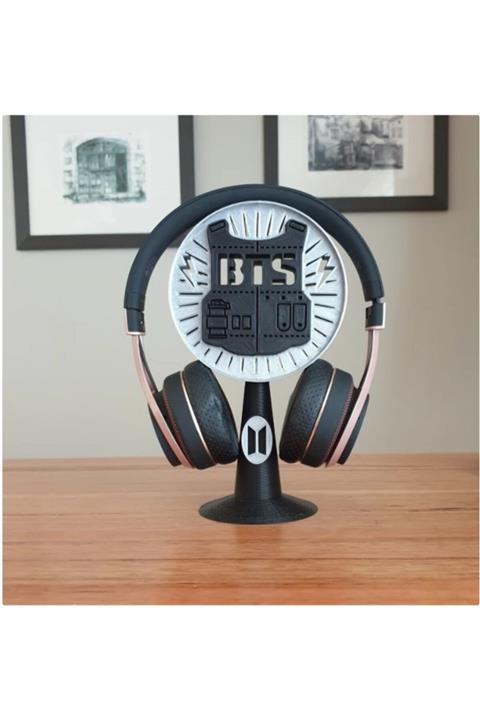 3 boyutlu dükkan Bts Kulaklık Standı