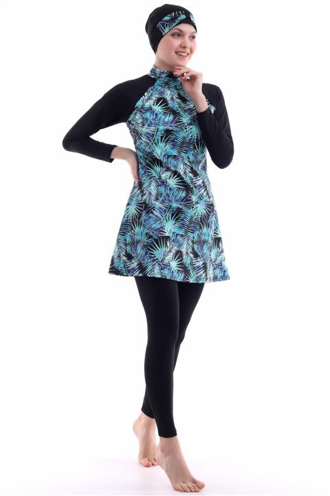 MOON SAND Likralı Tesettür Mayo