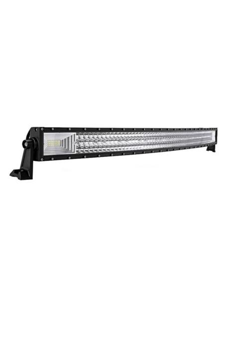 Point Off Road Led Bar Beyaz Ve Turuncu Çift Renk - Flaşlı Oval Kavisli 3 Sıra 80 Cm 459 Watt 99 Led
