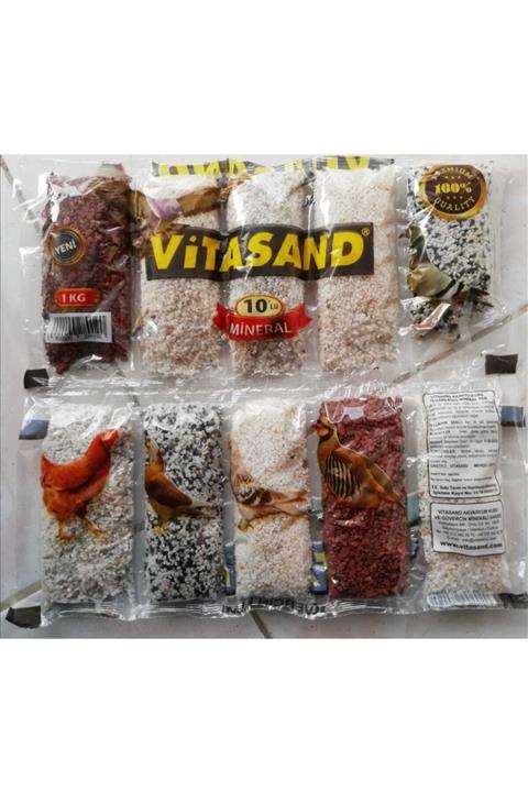 ÜNALLARTARIM 10 Lu Mineral Taşı Hasta Kırgın Kuş Güvercin Tavuk Ufak Parçacıklı Kil Minaral Taşı Süper Fiyat