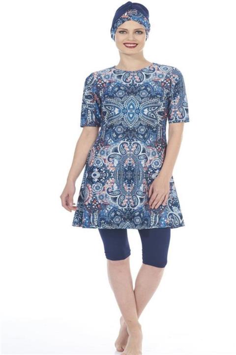 Estiva 1938 Kısa Kol Havuz Tesettür Mayo