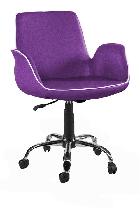 SANDİNO Deri Metal Ayaklı Ofis Çalışma Sandalyesi