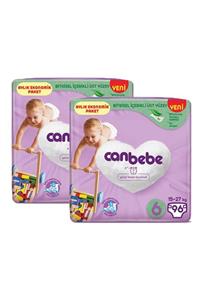 Canbebe Bebek Bezi 6 Beden XLPaket 192 Adet