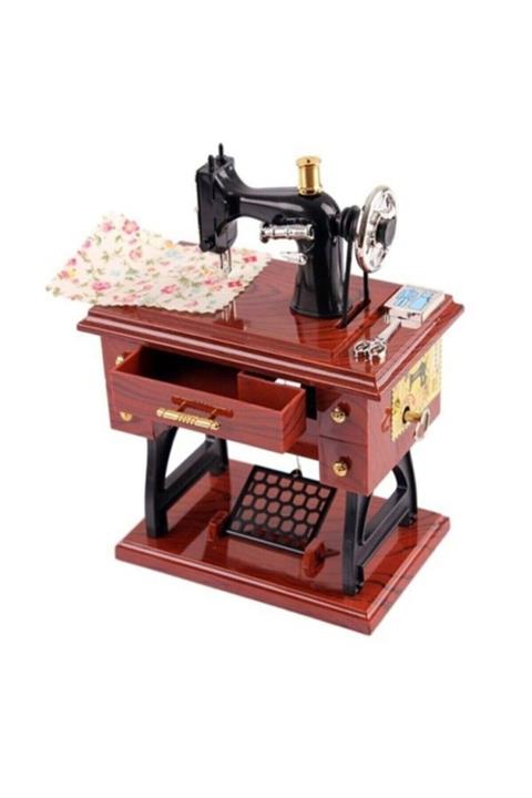 Nostalji Dikiş Makinesi Müzik Kutusu