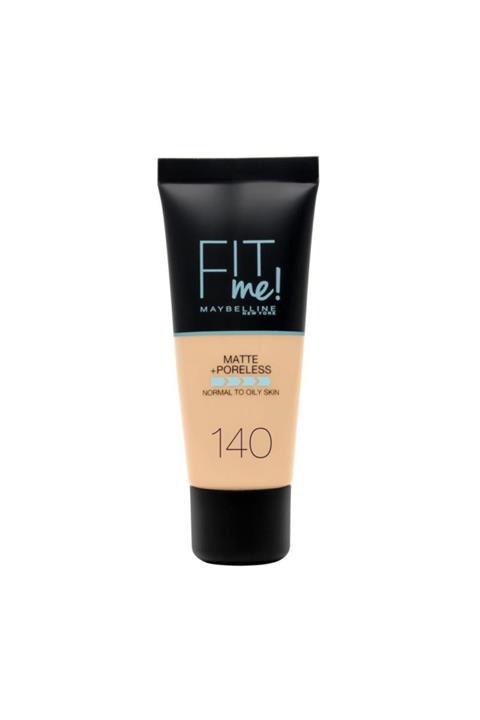 Maybelline New York Mat Fondöten - Fit Me Matte + Poreless Foundation 140 Cool Medium 3600531551049