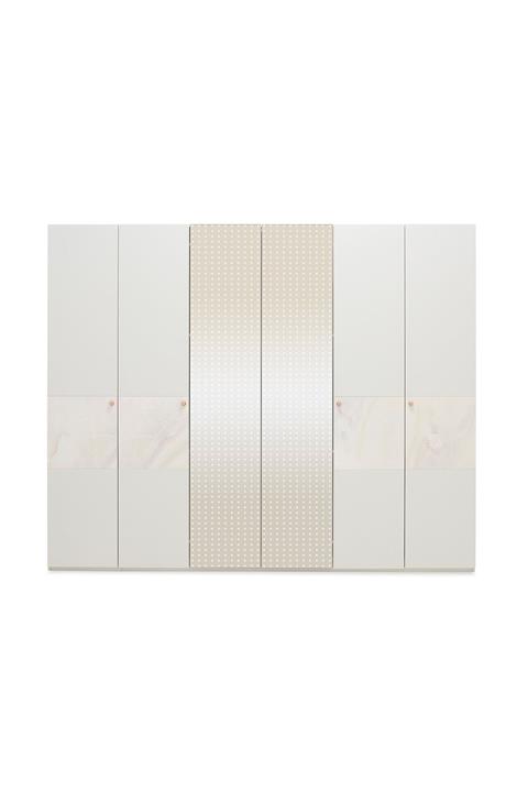 Enza Home Piedra 6 Kapaklı Akordeon Gardrop Puantiyeli