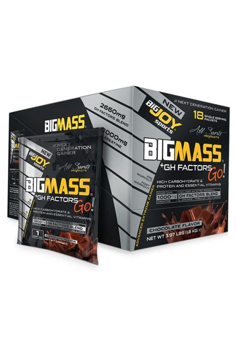 Bigjoy Sports Bigjoy Bigmassgo Gh Factors 1800 Gr 18 Paket Mass Gainer Çikolatalı Karbonhidrat Tozu
