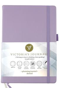 Victoria's Journals Venzi Classic Defter 14x20 Cm Noktalı Pastel Mor