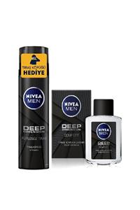 Nivea Men Deep Tıraş Köpüğü 200 ml + Men Tıraş Sonrası Losyon  Deep 100 ml