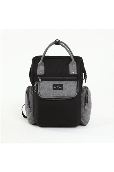 MCD BAG F-36 Anne Bebek Bakım Çantası Siyaha Gri