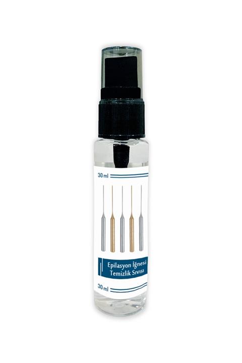 Kadınshop Epilasyon Iğnesi Temizlik Sıvısı Çelik Altın Iğne Temizleyici Sıvı 30ml