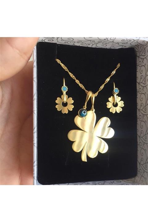 simurg jewellery Gümüş Yonca Seti