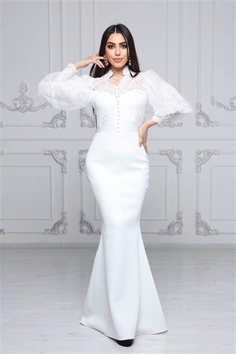 Matik Abiyem Üstü Likralı Dantel Altı Scuba Elbise