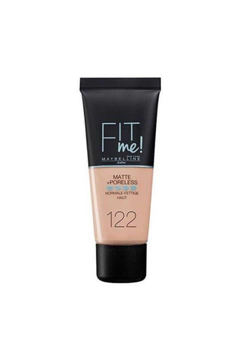 Maybelline New York Mat Fondöten - Fit Me Matte + Poreless Foundation No: 122