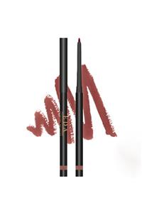 EDA LUXURY BEAUTY Pembe Kahve Automatic Lipliner Lüks Kremsi Yumuşak Kontür Dudak Kalemi Waterproof Vegan Lip Pencil