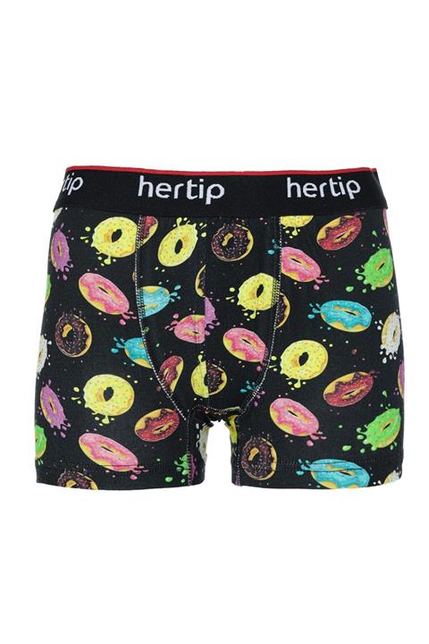 Boxerandmore Donut Desenli Pamuklu Premium Boxer