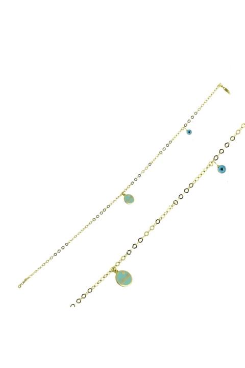 emek mücevher Altın Göz Boncuklu Halhal