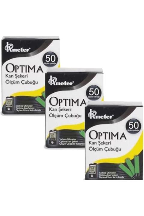 Optima Şeker Ölçüm Stribi Strip 50 x 3 Kutu
