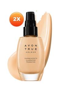 AVON Calming Effects Fondöten Ivory 30 ml İkili Set