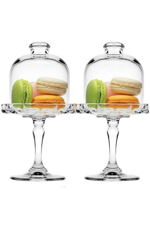 Paşabahçe 96457 Mini Ayaklı Kapaklı Sunum Servisi 2'li