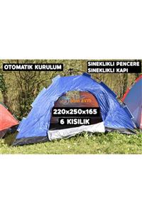 BKM 6 Kişilik Otomatik Kurulum Çadır 220x250x165