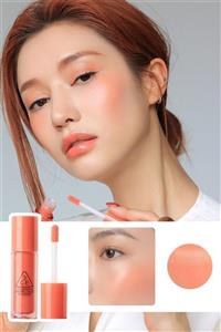 3CE Parlak Ve Islak Görünümlü Uzun Süre Kalıcı Likit Allık Sheer Liquid Blusher #cozy Peach