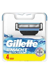 Gillette Mach3 Start Yedek Tıraş Bıçak 4'lü