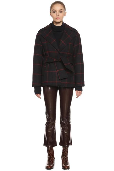 Self Portrait Ekoseli Palto