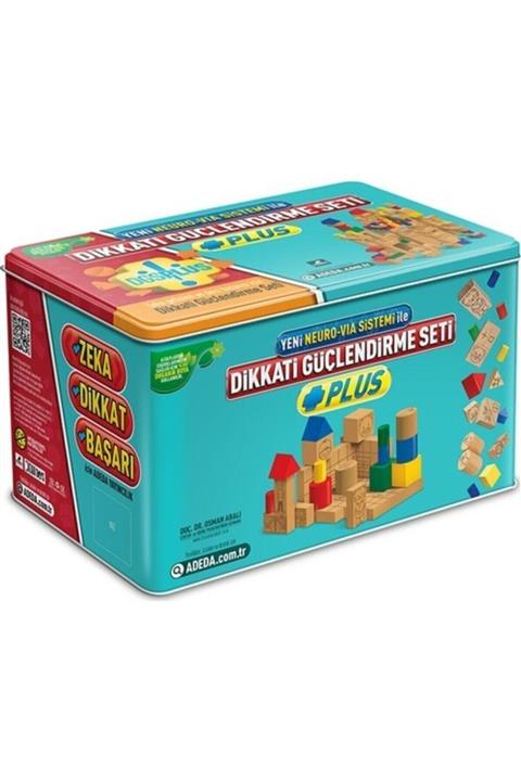 Adeda Yayınları Dikkati Güçlendirme Seti Plus 3 Yaş (Metal Kutulu)