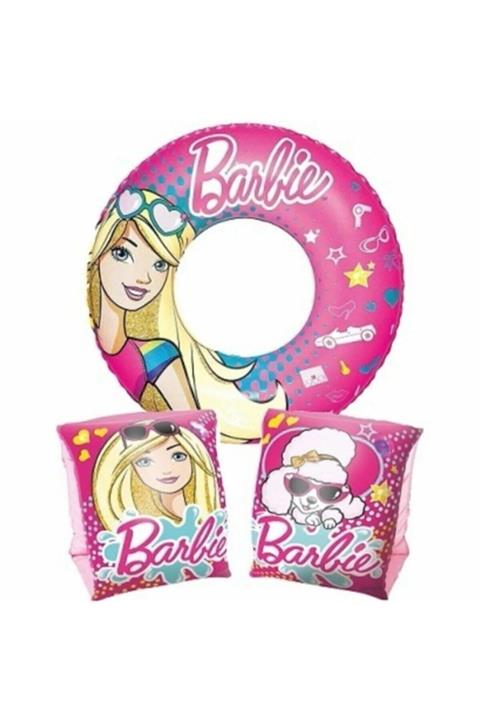 Celart Barbie Bebekli Lisanslı Deniz & Havuz Çocuk Simiti & Kolluk 2 Li Set