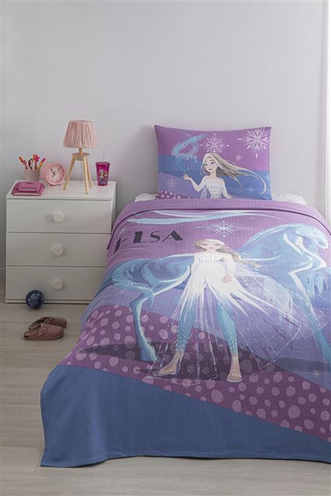Özdilek Frozen Snow Tek Kişilik Disney Lisanslı Lastikli Fitted Çarşaf Çocuk Pike Takımı