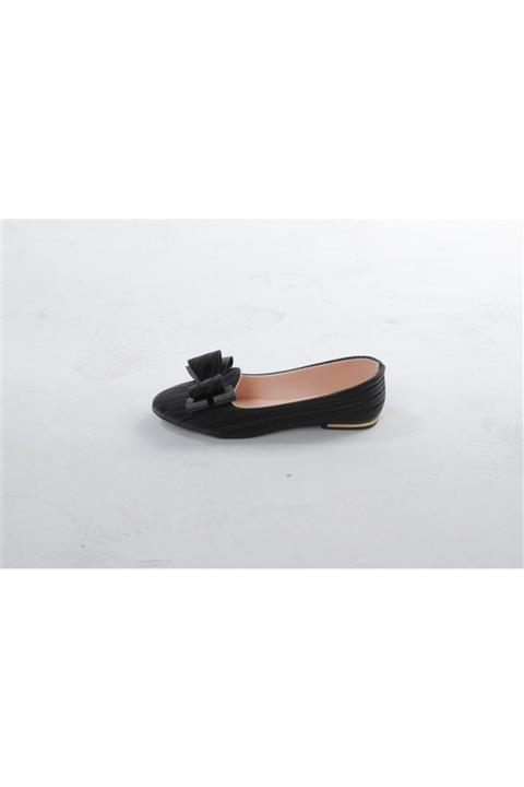 lexıa Kadın Fiyonklu Siyah Babet