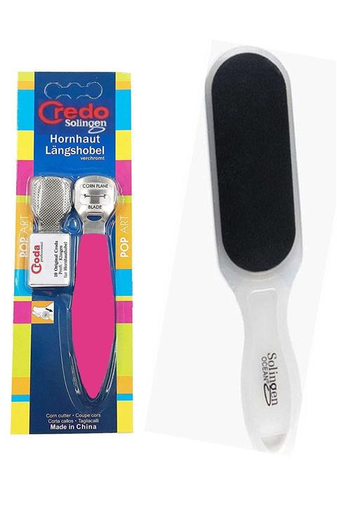 Solingen 1 Adet Credo Topuk Raspası 1 Adet Törpü Set