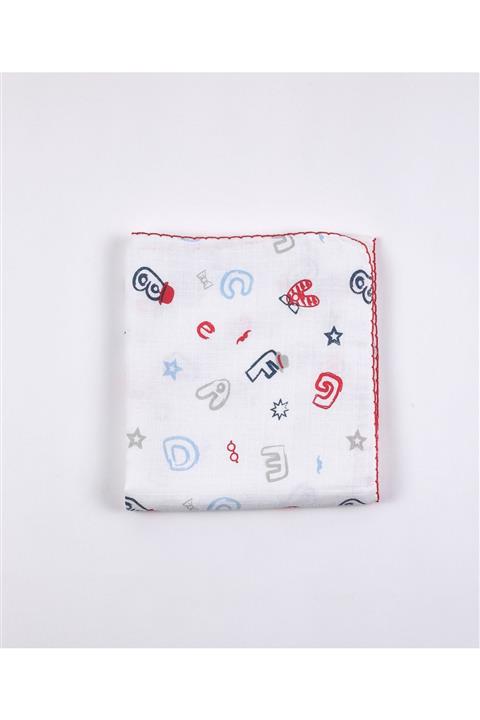 eklesepete Desenli Müslin Erkek Bebek Battaniye